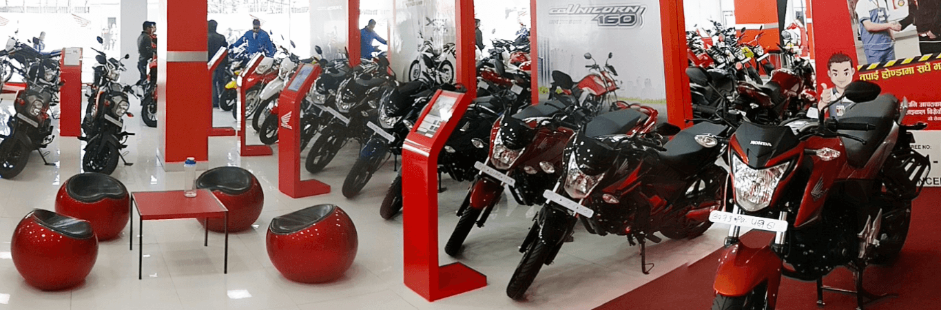 Honda showroom store 4 wheeler